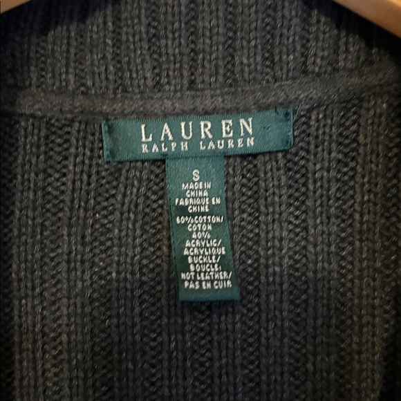 Lauren  Charcoal Women's Cardigan with Belt - Picture 2 of 7